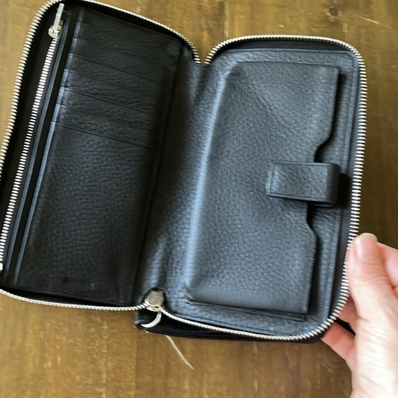 All saints pebbled leather zip around wallet - Picture 5 of 8
